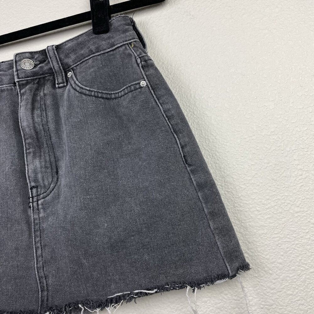 Playboy By Pacsun Women's 24 Black Denim High Rise Mini Skirt Bedazzeled Bunny - Picture 6 of 13